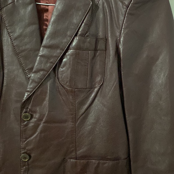 Carriage court leather coat size 14 vintage - Picture 4 of 11